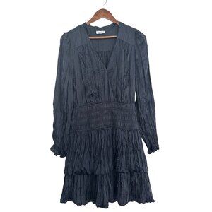 Current Air Smocked Tiered Mini Dress – Navy – Fits Small – EUC